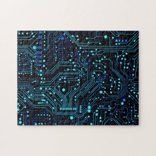Puzzle Illustration de conception de carte de circuit Cus (Horizontal)