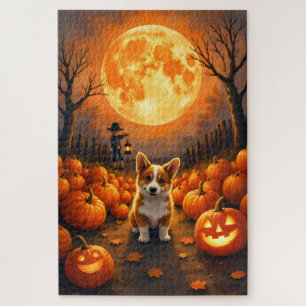 Puzzle Illustration de Corgi pour la Lune de récolte et H
