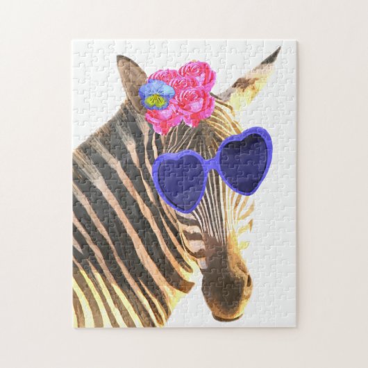Puzzle Illustration de Cute Zebra (Vertical)