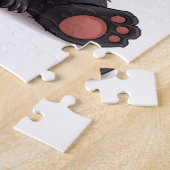 Puzzle Illustration de dessin animé d'ours panda assis (Côté)