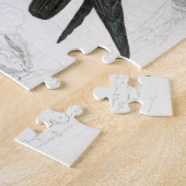 Puzzle Illustration de Faucon à pattes rouges Impression (Côté)
