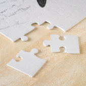 Puzzle Illustration de Faucon à pattes rouges Impression  (Côté)