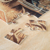 Puzzle Illustration de fille Vintage (Côté)