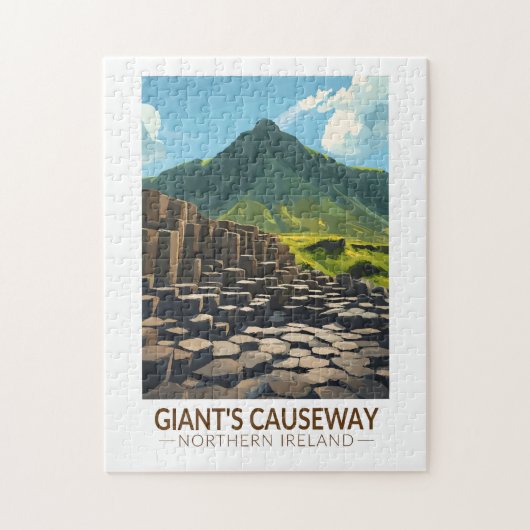 Puzzle Illustration de Giant's Causeway Northern Ireland (Vertical)