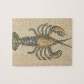 Puzzle Illustration de homard, fruits de mer du Maine (Horizontal)