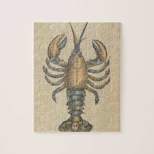 Puzzle Illustration de homard, fruits de mer du Maine (Vertical)
