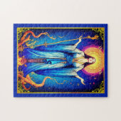 Puzzle Illustration de la carte Tarot, reine des baguette (Horizontal)