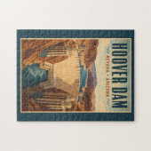 Puzzle Illustration de la centrale électrique du barrage (Horizontal)