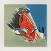 Puzzle Illustration de la course automobile vintage Côte  (Horizontal)