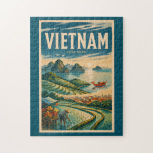 Puzzle Illustration de la culture vietnamienne Art de voy