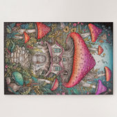 Puzzle Illustration de la forêt de champignons sauvages (Horizontal)