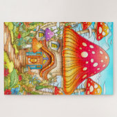 Puzzle Illustration de la maison de champignons magiques (Horizontal)