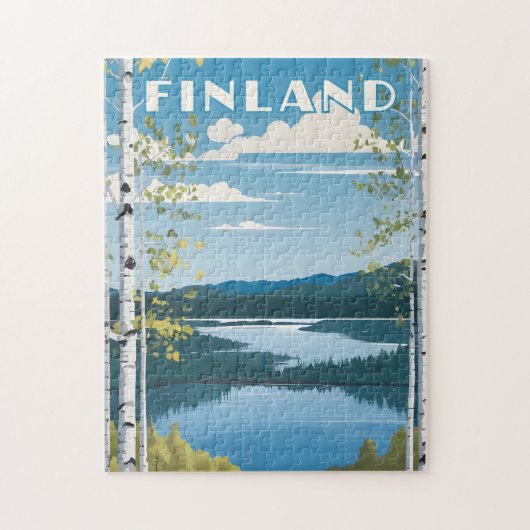 Puzzle Illustration de la nature finlandaise (Vertical)