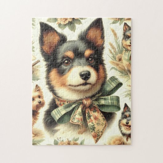 Puzzle Illustration de la peinture vintage australienne T (Vertical)