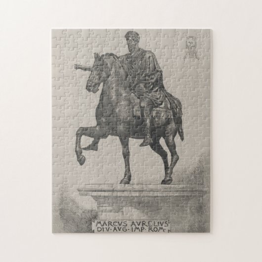 Puzzle Illustration de la statue de Marcus Aurelius vinta (Vertical)