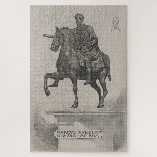 Puzzle Illustration de la statue de Marcus Aurelius vinta (Vertical)