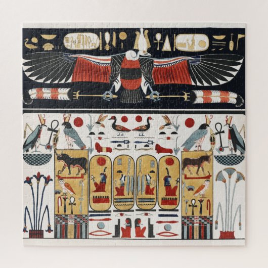 Puzzle Illustration de l'aigle égyptien et art égyptien (Vertical)