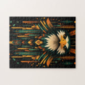 Puzzle Illustration de l'aigle géométrique (Horizontal)