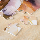 Puzzle Illustration de l'aquarelle de chat blanc doux (Côté)