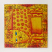 Puzzle Illustration de l'aquarelle de chatte léopard (Vertical)