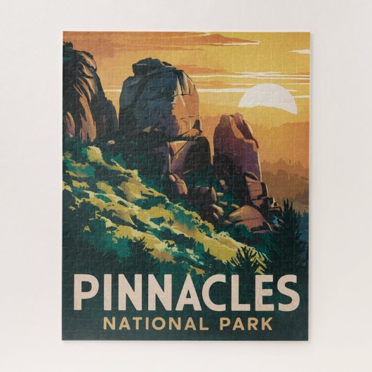 Puzzle Illustration de l'aquarelle du parc national Pinna (Vertical)
