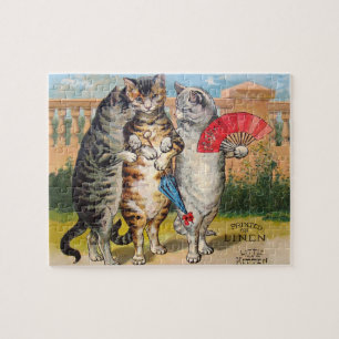 Puzzle Illustration de l'oie des trois petits chatons