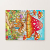 Puzzle Illustration de Maison Champignon Magique (Horizontal)