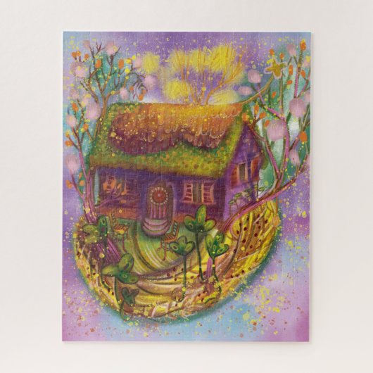 Puzzle illustration de maison confortable (Vertical)