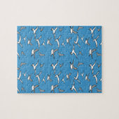 Puzzle Illustration de mouettes volant haut dans le ciel (Horizontal)