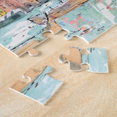 Puzzle Illustration de port de Porofino (Côté)