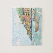 Puzzle Illustration de port de Porofino (Vertical)