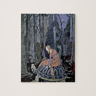 Puzzle Illustration de Princess Rides a Turtle