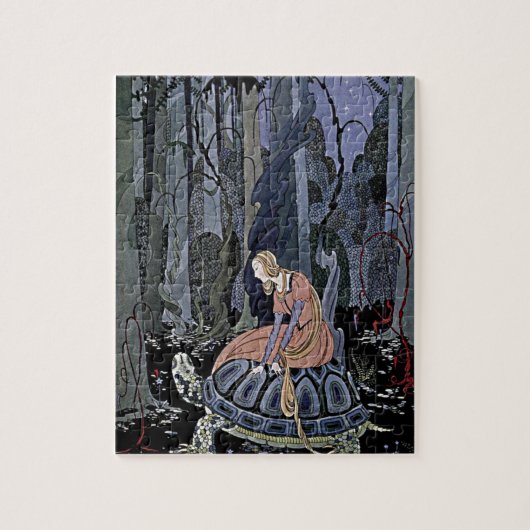 Puzzle Illustration de Princess Rides a Turtle (Vertical)