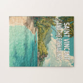 Puzzle Illustration de Saint-Vincent-et-les-Grenadines (Horizontal)