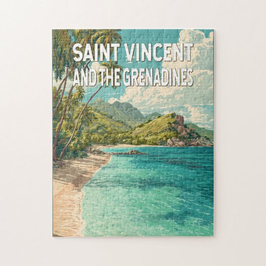 Puzzle Illustration de Saint-Vincent-et-les-Grenadines (Vertical)