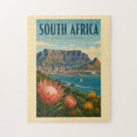Illustration de Table Mountain en Afrique du Sud p