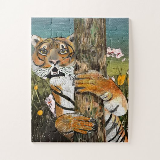 Puzzle Illustration de Tai Chi Tiger (Vertical)