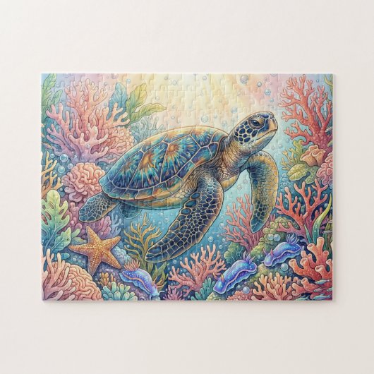 Puzzle Illustration de tortue (Horizontal)