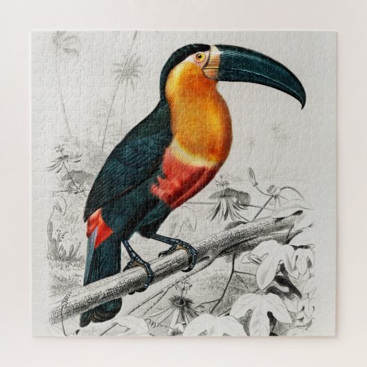 Puzzle Illustration de toucan Ramphastos Impression d'art (Vertical)