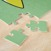 Puzzle Illustration De Tricératops Avec Sac À Dos. (Côté)