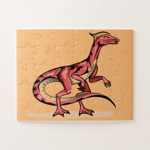 Puzzle Illustration De Velociraptor.