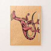 Puzzle Illustration De Velociraptor. (Vertical)