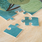 Puzzle Illustration de village de campagne magnifique aqu (Côté)