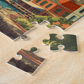 Puzzle Illustration de voyage à Saint-Kitset-Nevis Art (Côté)