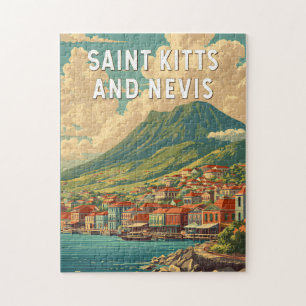 Puzzle Illustration de voyage à Saint-Kitset-Nevis Art