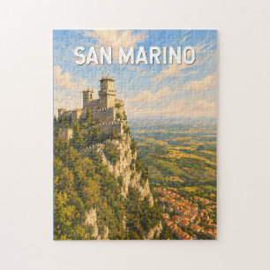 Puzzle Illustration de voyage artistique vintage de Saint