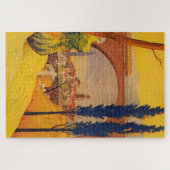 Puzzle Illustration de voyage ferroviaire vintage (Horizontal)