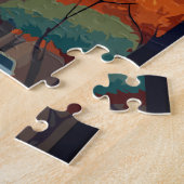 Puzzle Illustration de voyage rétro à Barcelone (Côté)