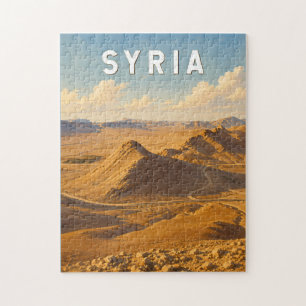 Puzzle Illustration de voyage Syrie Art vintage