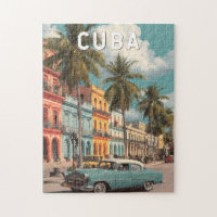 Illustration de voyage vintage Cuba
